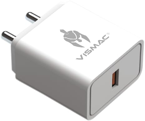 Image of Vismac 30W Fast Charger Wall Adapter | Quick Charging USB A | Short Circuit, Over Voltage & Over Current Protection