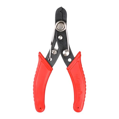 Image of Eastman Wire Stripper Precision Wire Cutter High Carbon Steel, Hardened Jaws, Cutting Plier Lightweight 130 mm Design, Single Color Sleeve Pack of 5 (E-2024)