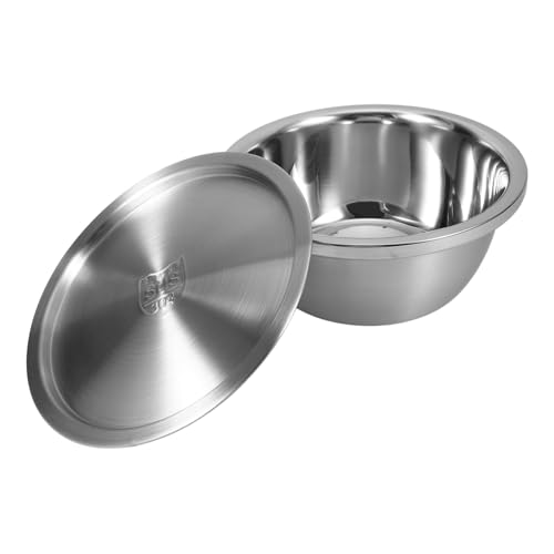 SHOWERORO Tapa para Cuenco Mezclador de Acero Inoxidable 304 Resistente a Los Arañazos para Ensalada de Pasta