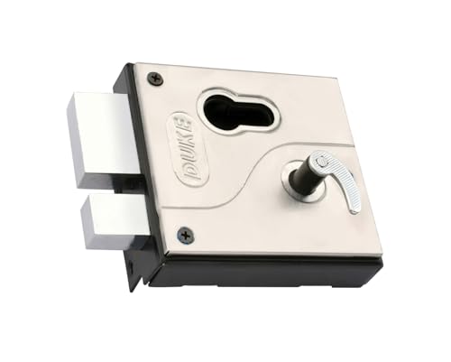 Image of Duke Main Door Lock | High-Security Door Lock for Main Door & Bedroom Door | Cylindrical Locking Mechanism | 3 Modern Brass Ultra Keys | Stainless Steel & Matt Black Finish | Brass Cylinder
