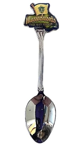 Massachusetts Chrome Stainless Steel Souvenir Spoon