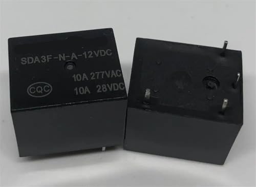 Relé SDA3F-NA-12VDC T73-1A de 4 pines y 1 pieza para control de circuitos de automoción y hogar