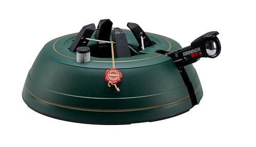 Krinner® Premium Christbaumständer Weihnachtsbaumständer Ultra Grip + L für Baumhöhe bis 2,7m inkl. Einseiltechnik Fußpedal mit Sicherungsglocke und 3,7 Liter Wassertank MADE IN GERMANY