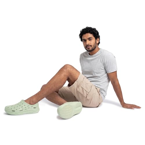 Image of Neeman's Cushers Rainscape Clogs for Men | Water-Friendly Slip-On Clogs | Lightweight Cushioned Comfort | Quick Dry Casual Footwear | Everyday Walking Chappal