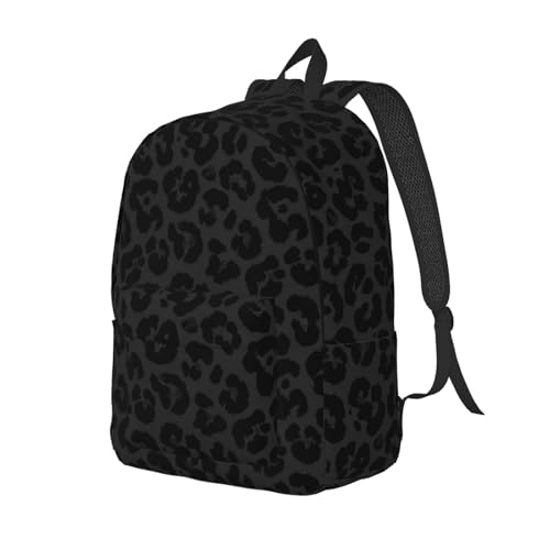 Unisex Lightweight Backpack Outdoor Sports Travel Bags, Anti-Theft Backpack Compatible with Dark Gray Black Leopard Cheetah Print Book Backpack for Laptop Textbook and Bottles2