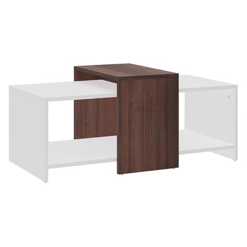 Image of Royaloak Ivan Coffee Table | Engineered Wood | Melamine Finish | Bottom Shelf | Dual Color | Modern Design | Wooden Coffee Table
