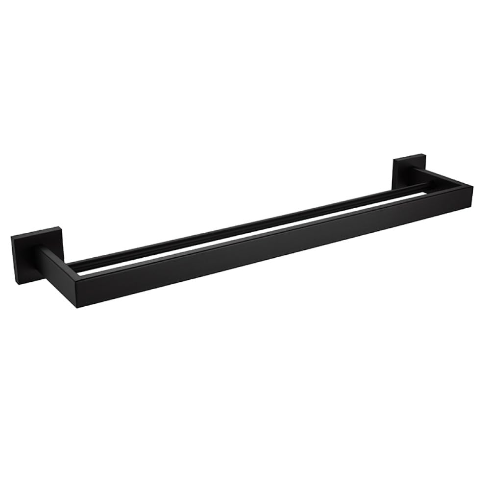 Porte-savon noir mat et brosse de toilette en acier pour quincaillerie haut de gamme