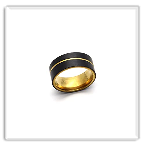 Xusamss Fashion Line Ring Stainless Steel Crystal Band Ring3