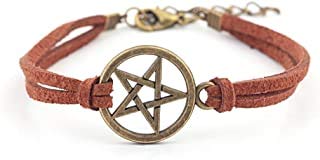 Supernatural Pentagram Pentacle Bracelet Protection Pendant Dean Winchester Sam Winchester