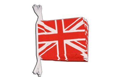 Guirlande drapeau Royaume-Uni Union Jack rouge de 5,9 mètres pour fête