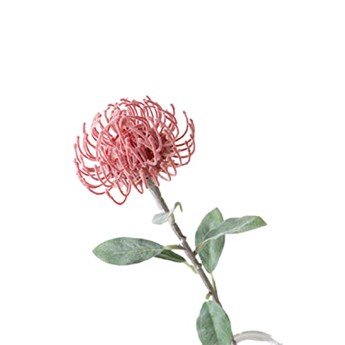 Curfair Artificial Plant Artificial Flowers Exquisite 1Pc Artificial Fake Pincushion Flower Plant Diy Party Wedding Home Decor-Orange #TOP2