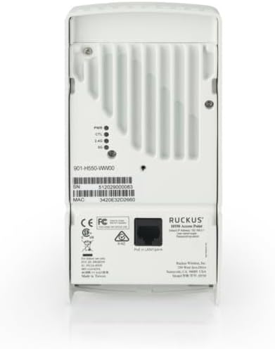 Ruckus H550 Access Point back view med etiket