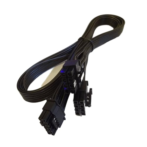 lilila-ree CPU Cable for EVGA PSUs, CPU 8 Pin Male to CPU 8 Pin (4+4 Detachable) Male EPS-12V Motherboard Power Adapter 25-inch(63cm), Black