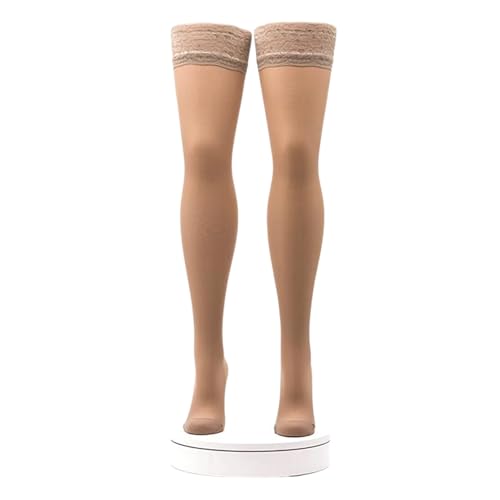 Activa-Calze Autoreggenti 70 Denari Compressione Graduata Riposante mmHg 11/14-Comfort e Benessere per le tue Gambe-Taglia XL=4 colore Ambra-100% Made in Italy