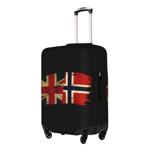 Travel Luggage Cover Norwegian Britain Flag Fashion Washable Baggage Suitcase Protector Fit For Luggage X-Large2