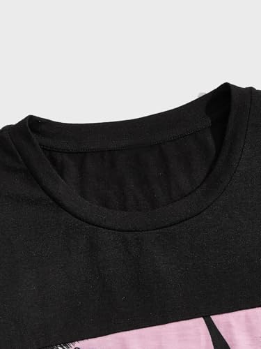 Floerns Men's Shirt and Shorts 2 Piece Sets Graphic Print Beach Outfits