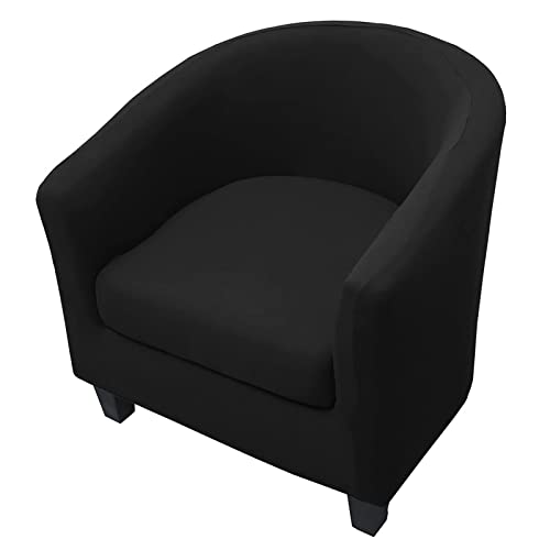 Recopilación de Sillas Sams Club - solo los mejores. 44 WOMACO 2 fundas para silla de club, estampadas, elásticas, con barril, giratorias, con funda de cojín, protector de muebles para sofá Tullsta (1, negro)