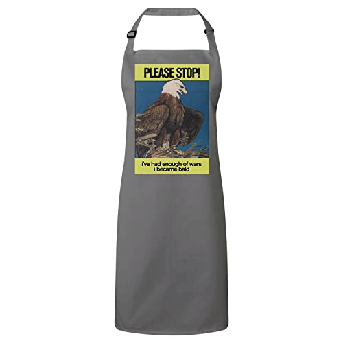 Tablier cuisine gris aigle vintage anti-taches pour protéger vos vêtements
