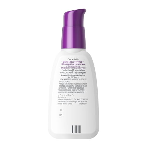 Cetaphil DermaControl Oil Absorbing Moisturizer, SPF 30, Oily Skin, 4oz - image 8