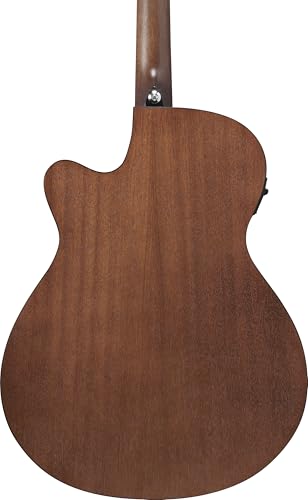 Image of Ibanez Grand Concert Acoustic-Electric Guitar, Open Pore Natural, Cutaway Body, Built-in Electronics VC44CE-OPN