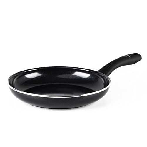 GreenChef Diamond Gesunde keramische Antihaft-Bratpfanne 24cm, PFAS-frei, induktionsgeeignet, spülmaschinenfest, schwarz