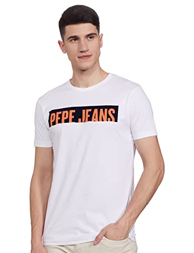 Image of Pepe Jeans Men's Slim Fit Graphic Printed T-shirts