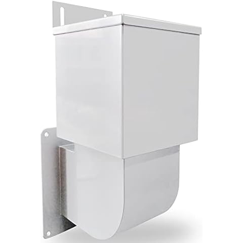 Stainless Steel Outdoor Dryer Vent Cover Closure and Seal Hood with Natural Energy Saving, Exhaust Air Fit for 4" Outside Siding Tube, Professional Patent Design Durable Cover