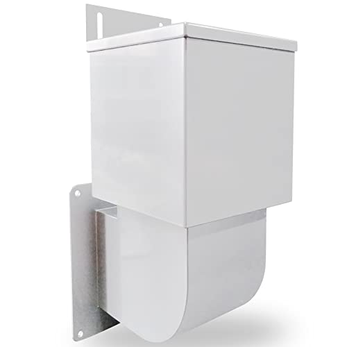 Stainless Steel Outdoor Dryer Vent Cover Closure and Seal Hood with Natural Energy Saving, Exhaust Air Fit for 4" Outside Siding Tube, Professional Patent Design Durable