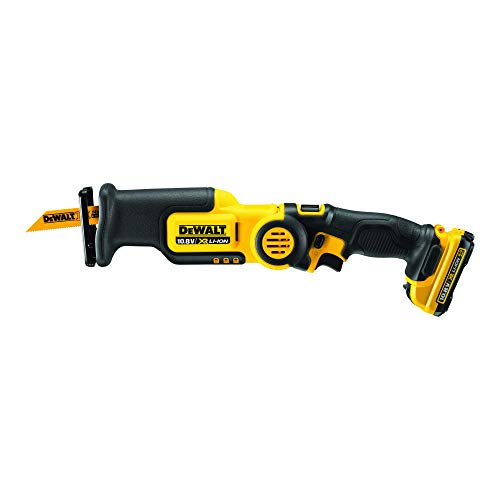 DeWalt Akku-Säbelsäge (10,8 Volt, 2,0 Ah, sehr kompaktes Design und geringes Gewicht, integrierte LED Lampe, inkl. 2 Akkus, System-Schnellladegerät und Koffer) DCS310D2 – Bild 5