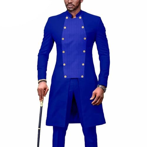 Costume Traditionnel Africain Dashiki de Haute Qualité Vetement Formel Homme 2 Pièces