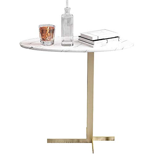 CHENJIU Oval Marble Coffee Table Living Room Lounge Cocktail Table Met