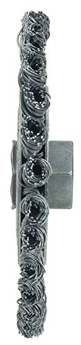 Image of Weiler 13128 Mini Roughneck 4 inch Stringer Bead Wire Wheel, .020 inch Steel Fill, 3 /8 inch-24 Unf Nut, Made in the USA
