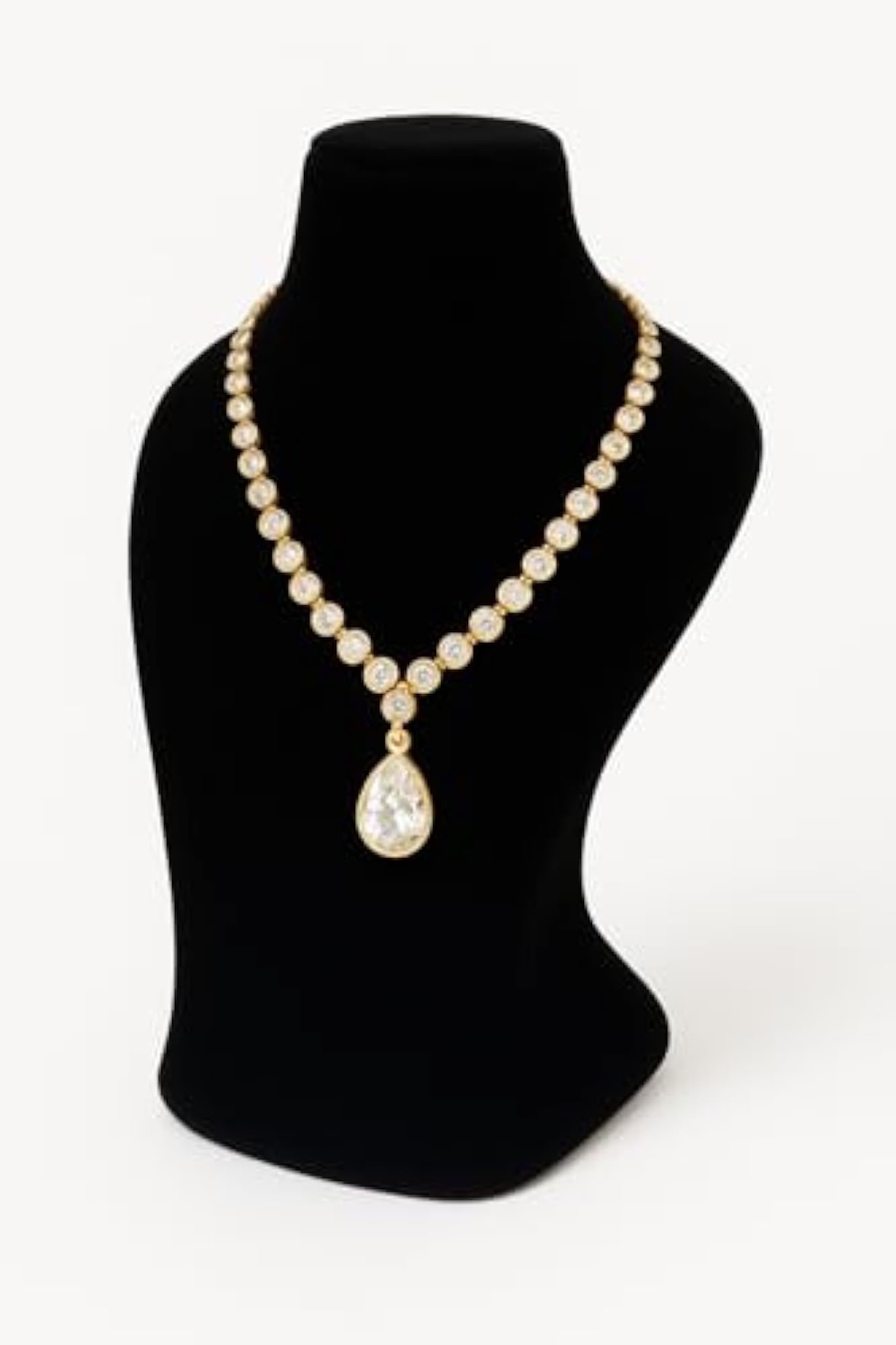 Wooden Necklace Earring Display Stand, Elegant Showpiece