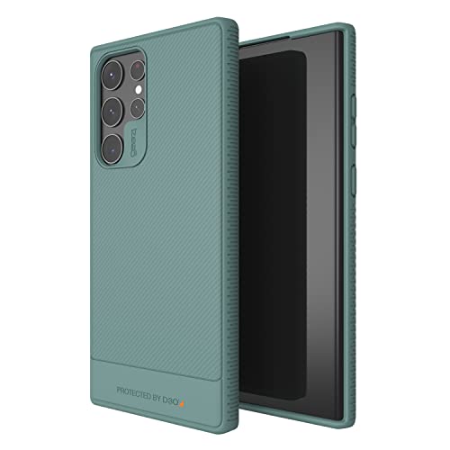 ZAGG Gear4 - Copenhagen - Green Case - That Highlights The D3O Protection Material for Samsung Galaxy S22 Ultra