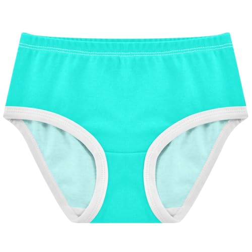 Joisal Turquoise Blue Bright Girls Underwear Toddlers 2t Cotton Cute Panties Girl Funny Undies Kids Briefs
