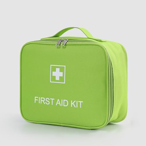 Image of First Aid Bag - Travel Medicine Bag Organizer - Empty Medical Supplies Organizer Bag Portable Travel Medicine Pouch for Home Office Kitchen Traveling Hiking Cycling Work