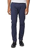 blaumann chino Leistentaschen hinten TOM TAILOR Herren Chino Hose, Blau (navy yarn dye struct 20629), 31W / 32L