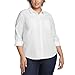 Eddie Bauer Women's Departure Stretch Moisture Wicking Long Sleeve Shirt with UPF 50 (US, Alpha, Small, Regular, Regular, White)