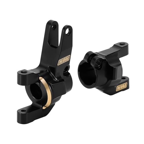 INJORA Black Coating Brass C-Hub for 1/10 RC Crawler SCX10 III AR45 Straight Axle Upgrade