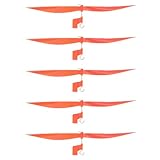 QUARKZMAN Plastikpropeller Propeller Props Blatt Mit Haken Hubschrauber Kit 7" Faltfest Für STEM Aktivitäten Antriebsflugzeuge DIY Wissenschaft (Orange, Packung Von 5)