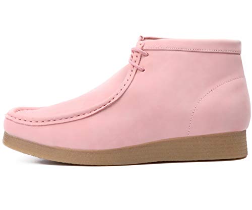 Image of Amali Casual Chukka Boots for Men, High-Top, Lace Up Suede Men's Shoes, Desert Boots with Crepe Rubber Sole