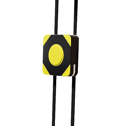 RNXRZANK Saco de Boxeo Cuadrado Ajustable, Ideal para Practicar en Casa, en El Gimnasio O para, Amarillo 30cm