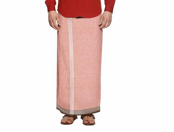 Image of Men's Cotton Lungi | Traditional Indian Wear | Soft & Breathable Checked Lungis for Daily Comfort, Home Wear & Casual Use | Free Size Wrap