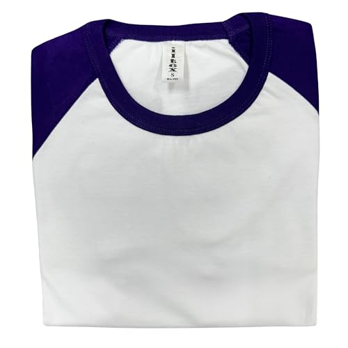 Camiseta Raglan ILTEX con mangas 3/4 para béisbol atlético unisex (paquete de 3) miniatura 2