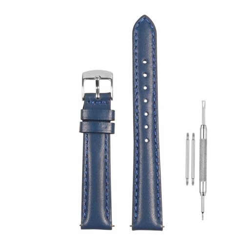 Image of Lineon Colourful 18mm Full Padded Univarsal Vegan Leather Watch Strap For Branded Watches Compitable with (Titan, Timex, Casio, Sonata etc) Tool and Pins Include