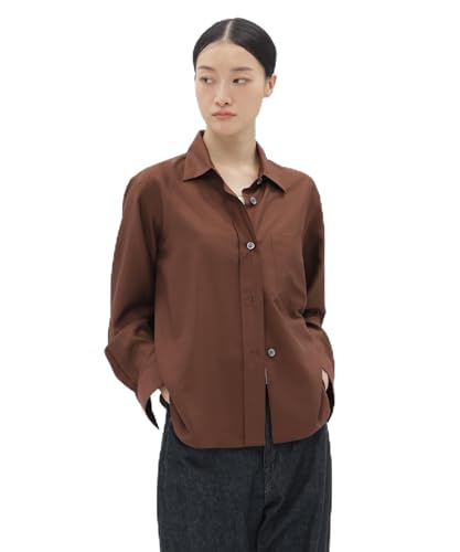 [MARGARET HOWELL] シャツ MATT SILK レディース 2 050 BROWN 578-6153206