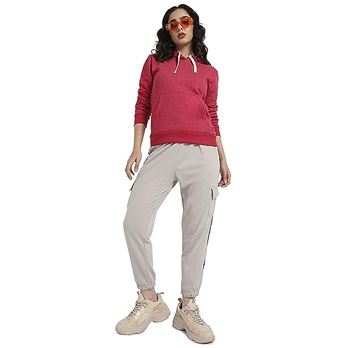 Image of PINACOLADA Women's Pullover Hoodie with Kangaroo Pockets for Casual Wear | Hooded Neck | Long Sleeve | Drawstring Closure | Cotton Sweatshirt Crafted with Comfort Fit for Everyday Wear
