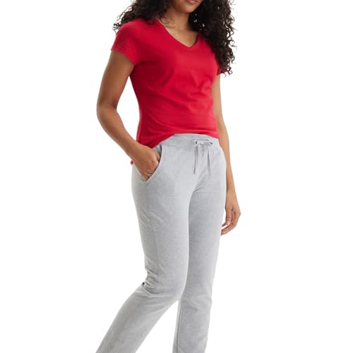 Image of Hanes Women's French Terry Pants, Pocket Lounge Pants for Women, Lighter-Than-Fleece Loungewear, 31 inch