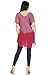 Sakkas 19218 - Marzia Women's Loose Fit Short Sleeve Casual Tie Dye Batik Blouse Top Tunic - 19208-Pink - OSP