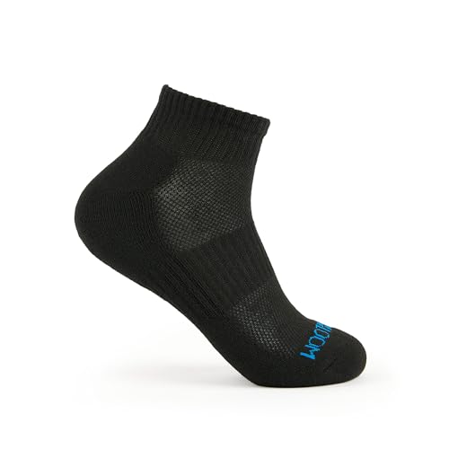 Fruit of the Loom Ankle Socks for Men - 8 Pairs - Arch Support, Cushioned, Athletic Quarter Socks - Mens Socks Size 6-124